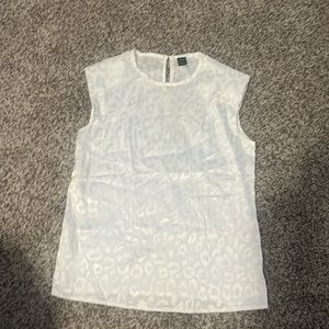 SHEIN  animal print top White and  silver size small